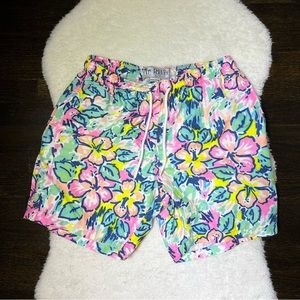Free Planet Surf & Swim Multicolor Floral Swim Trunks